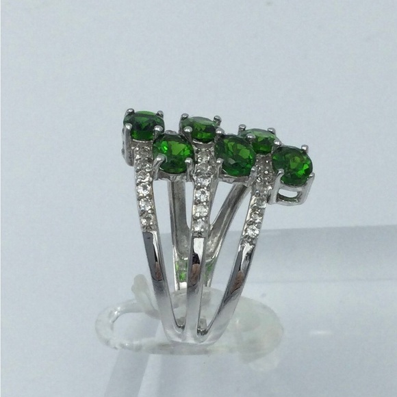 Sz 7 Genuine Chrome Diopside Ring NWOT - Picture 3 of 5